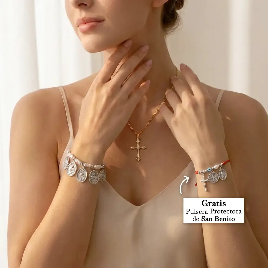 Pulsera Milagrosa – 6 Santos de Protección