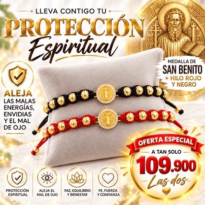 Set de Pulseras San Benito Oro Laminado 18K
