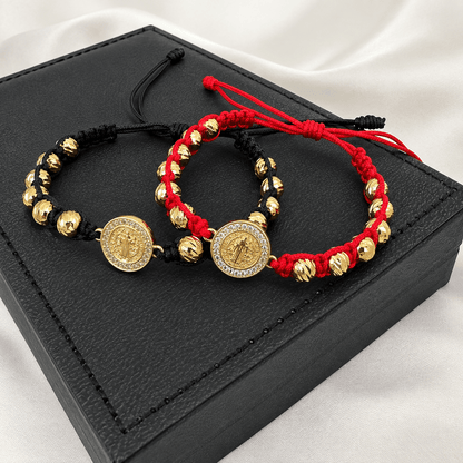 Set de Pulseras San Benito Oro Laminado 18K